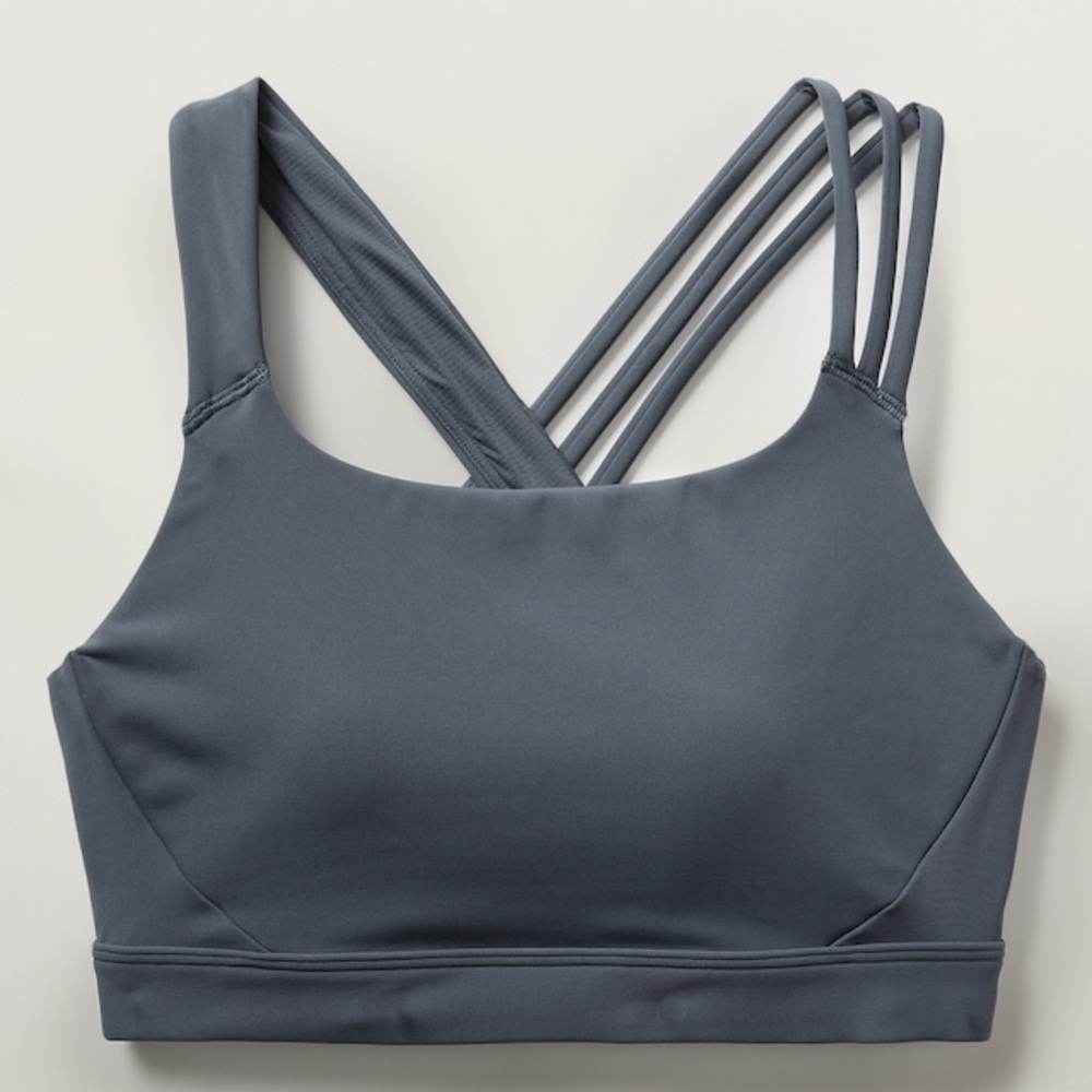 Athleta Granite Blue Train Free Bra Large D-DD
